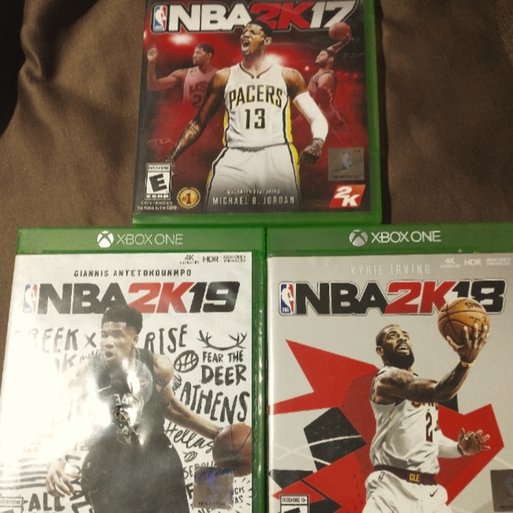 Xbox one games 2k17,2k18,2k19